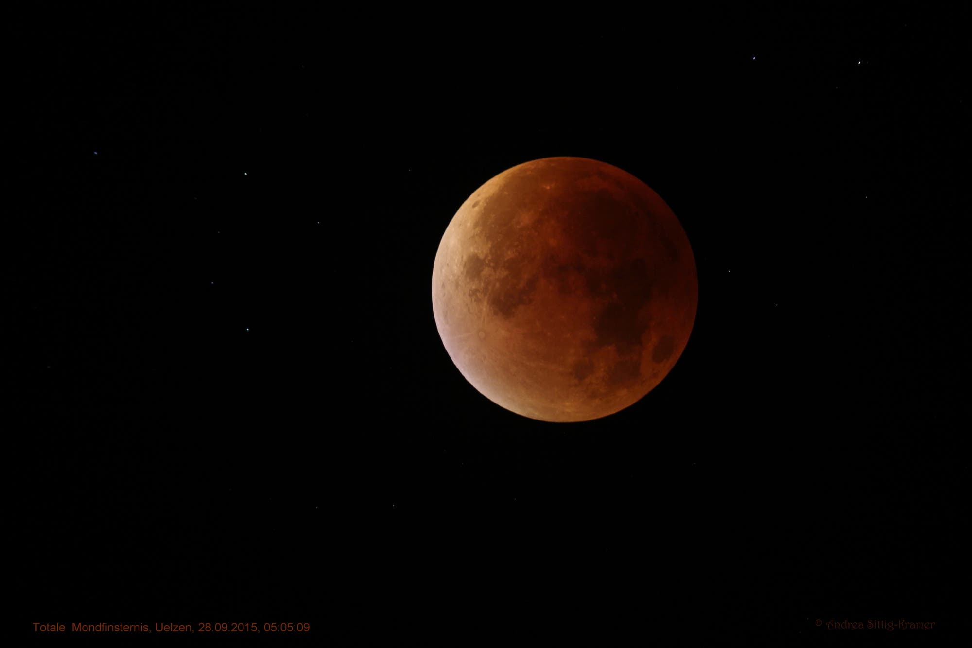 Super-Blut-Mond über Uelzen am 28.09.2015