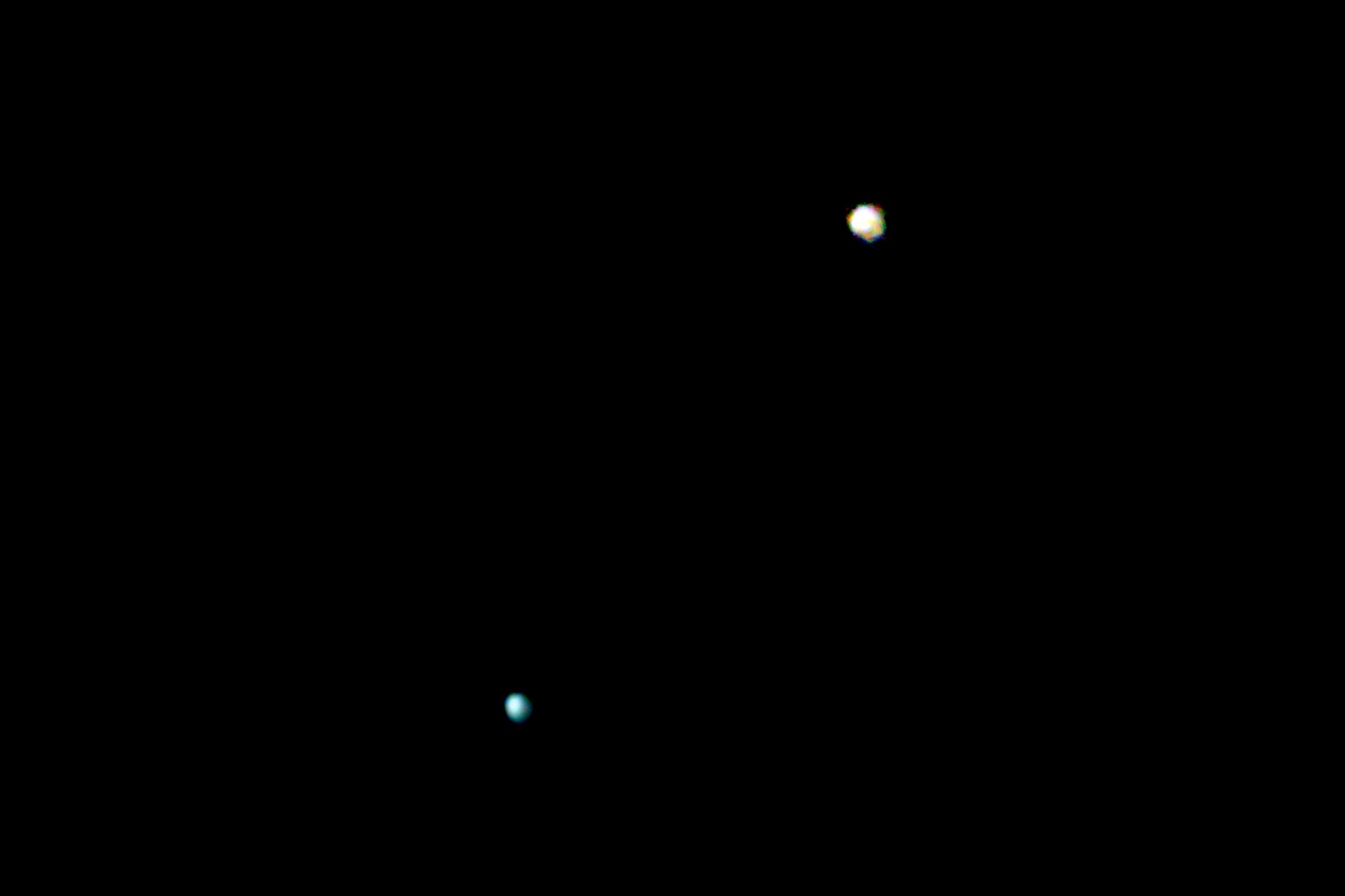 Kunjunktion von Venus und Uranus