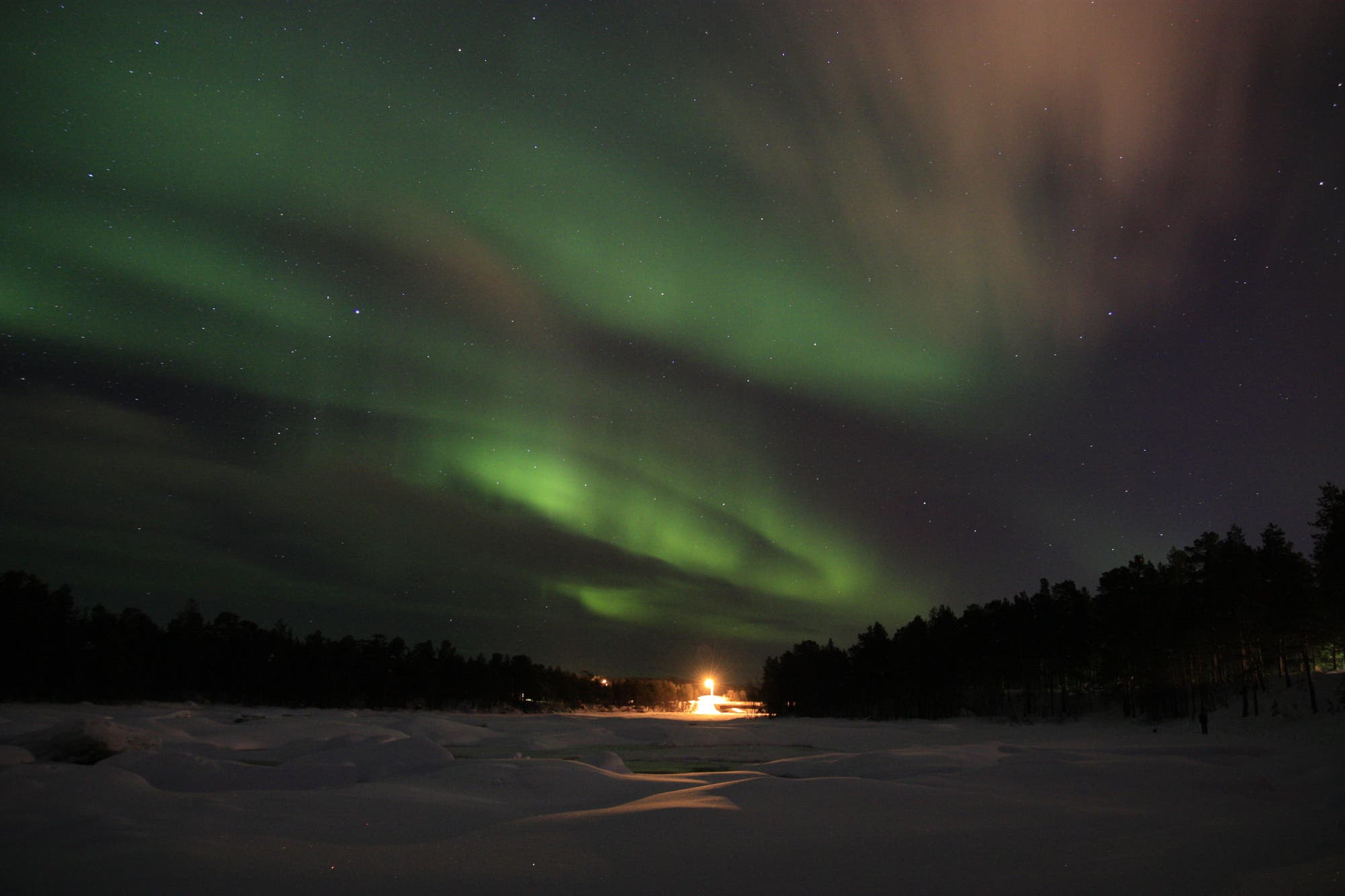 Polarlicht am Inari-See - II