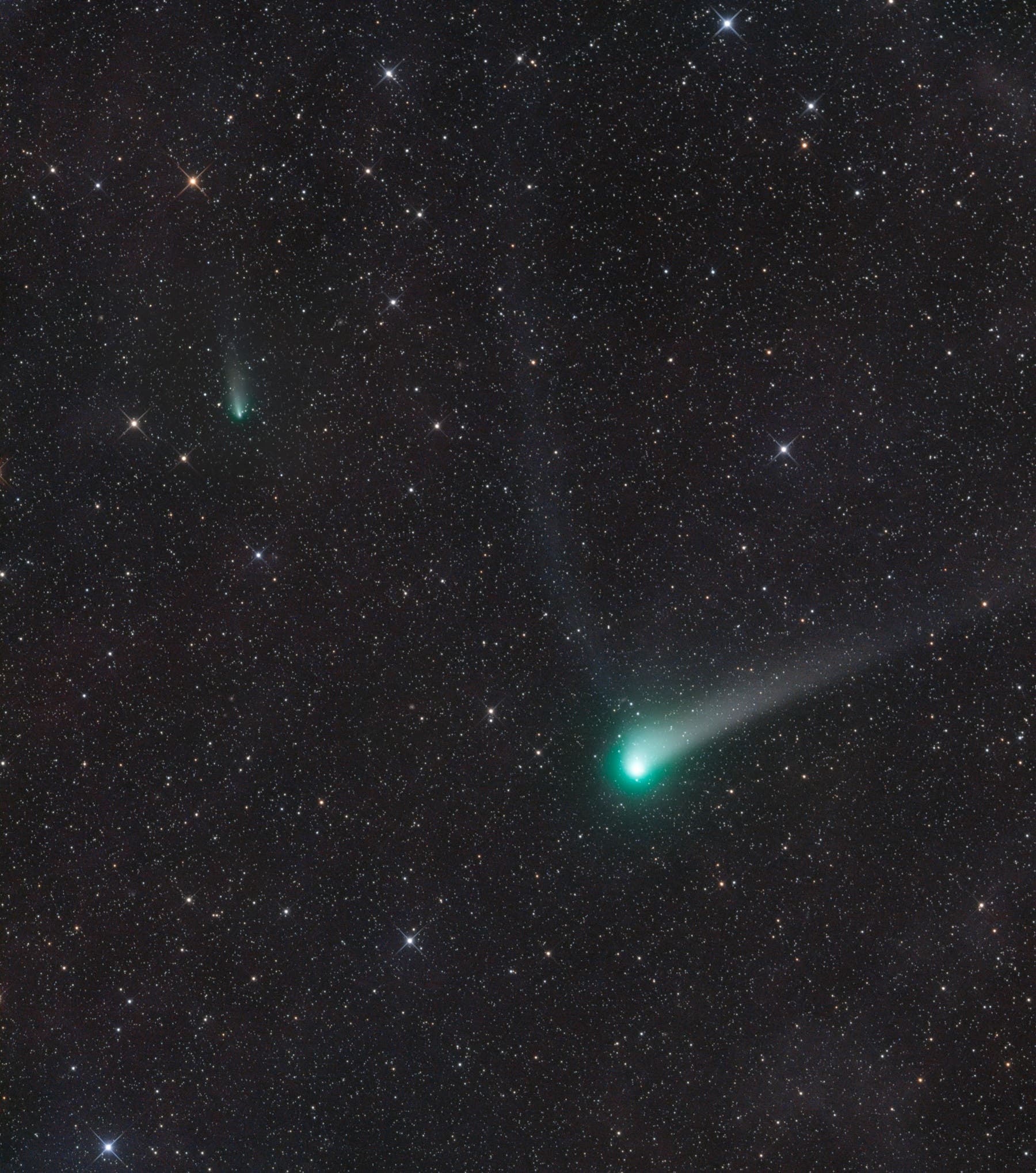 Komet C/2017 K2 Panstarrs und 73P/Schwassmann-Wachmann