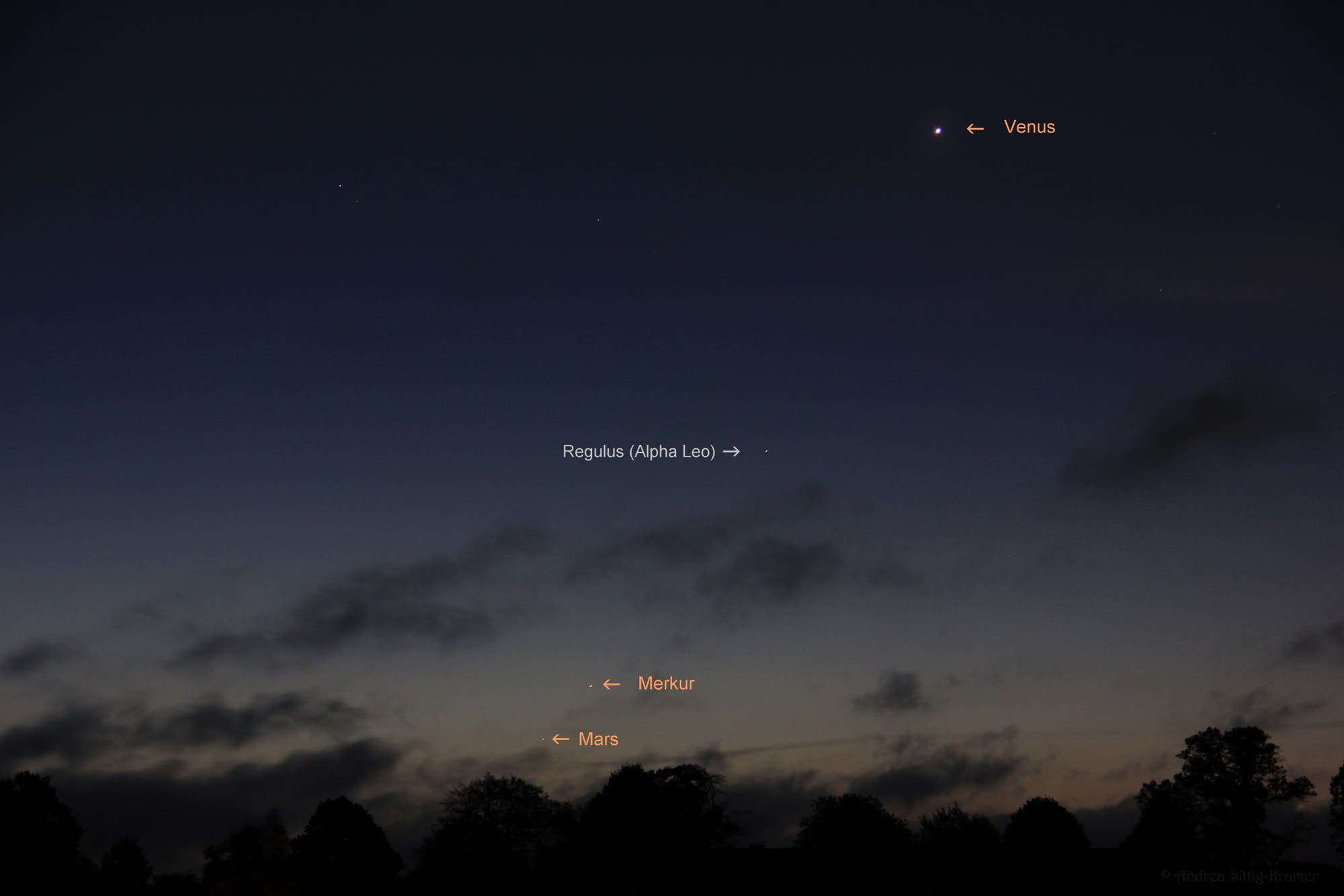 Planetenreigen mit Merkur am Morgen des 15. September 2017  über Uelzen (2)
