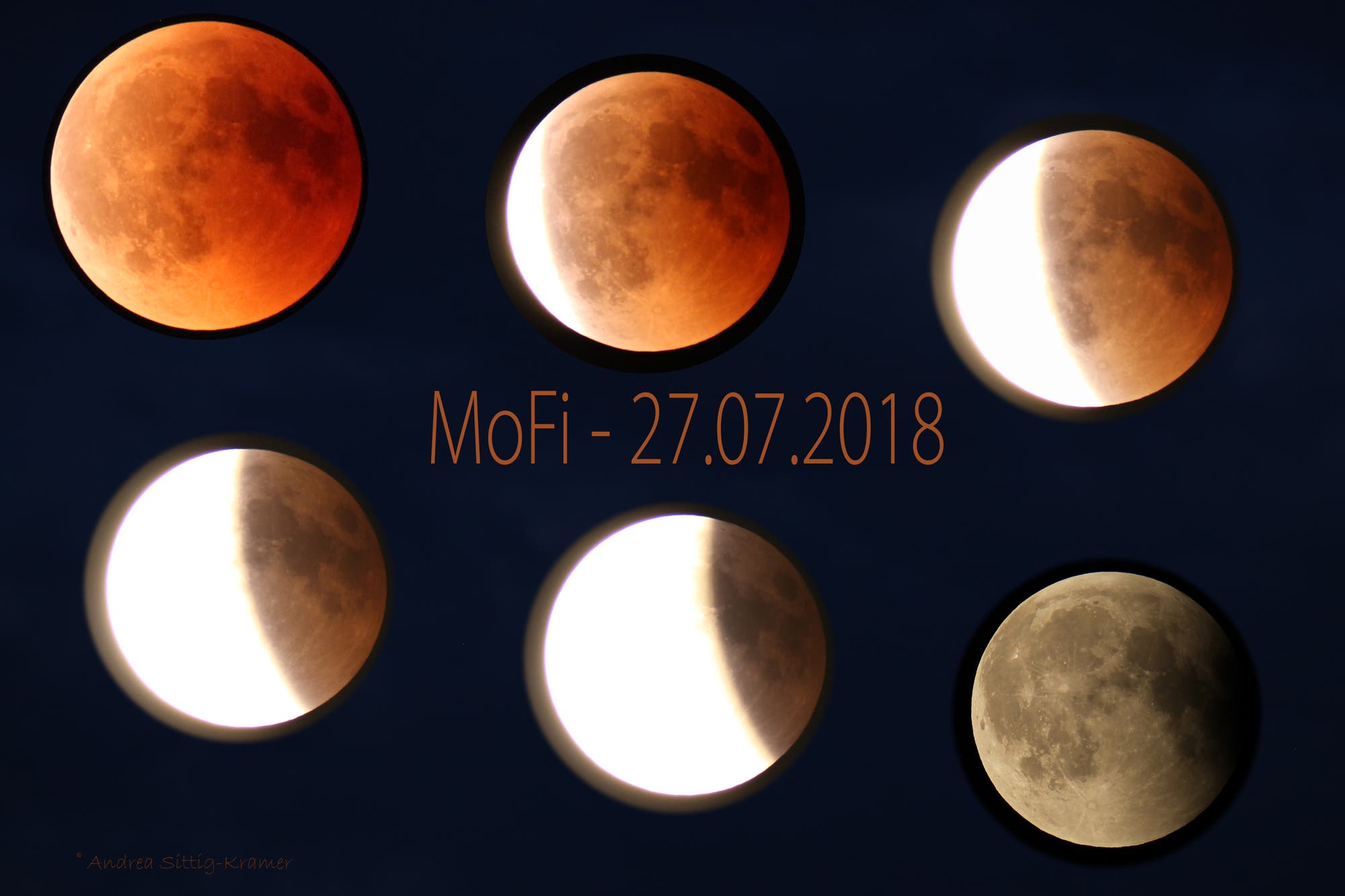 Die totale Mondfinsternis am 27. Juli 2018 über Uelzen