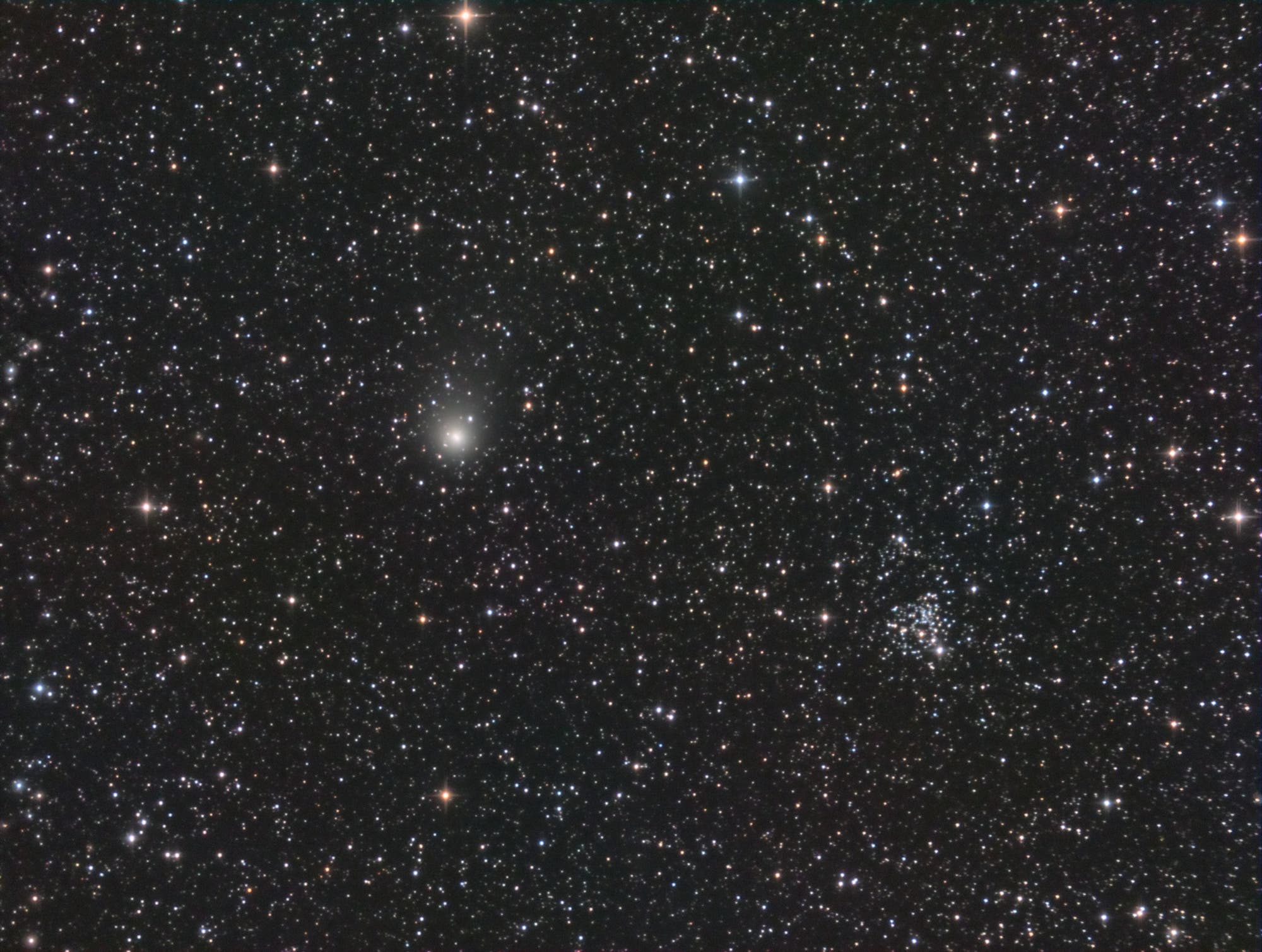 Comet C/2019 L3 ATLAS and NGC 2266