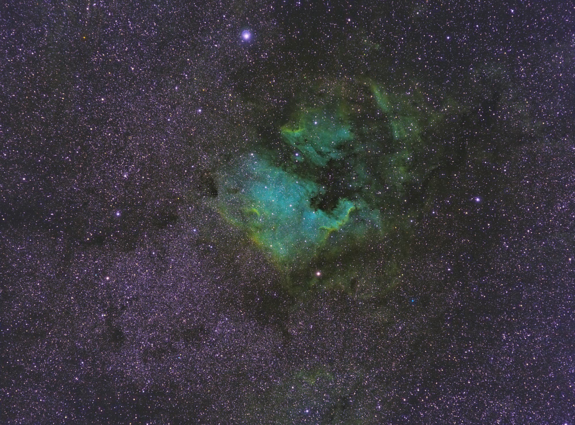 NGC 7000 - Hubble-Palette
