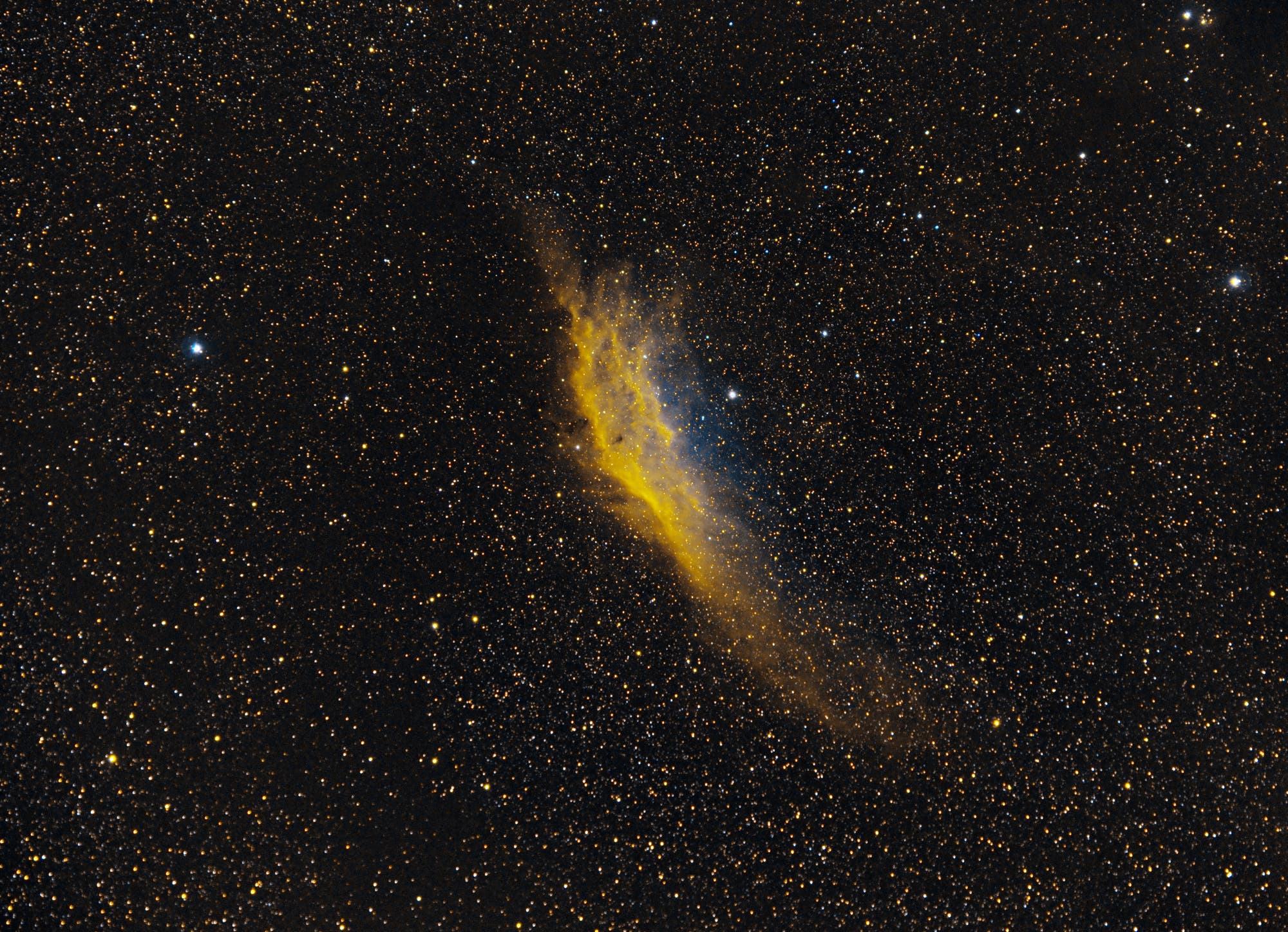 NGC 1499 Weitfeld in SHO