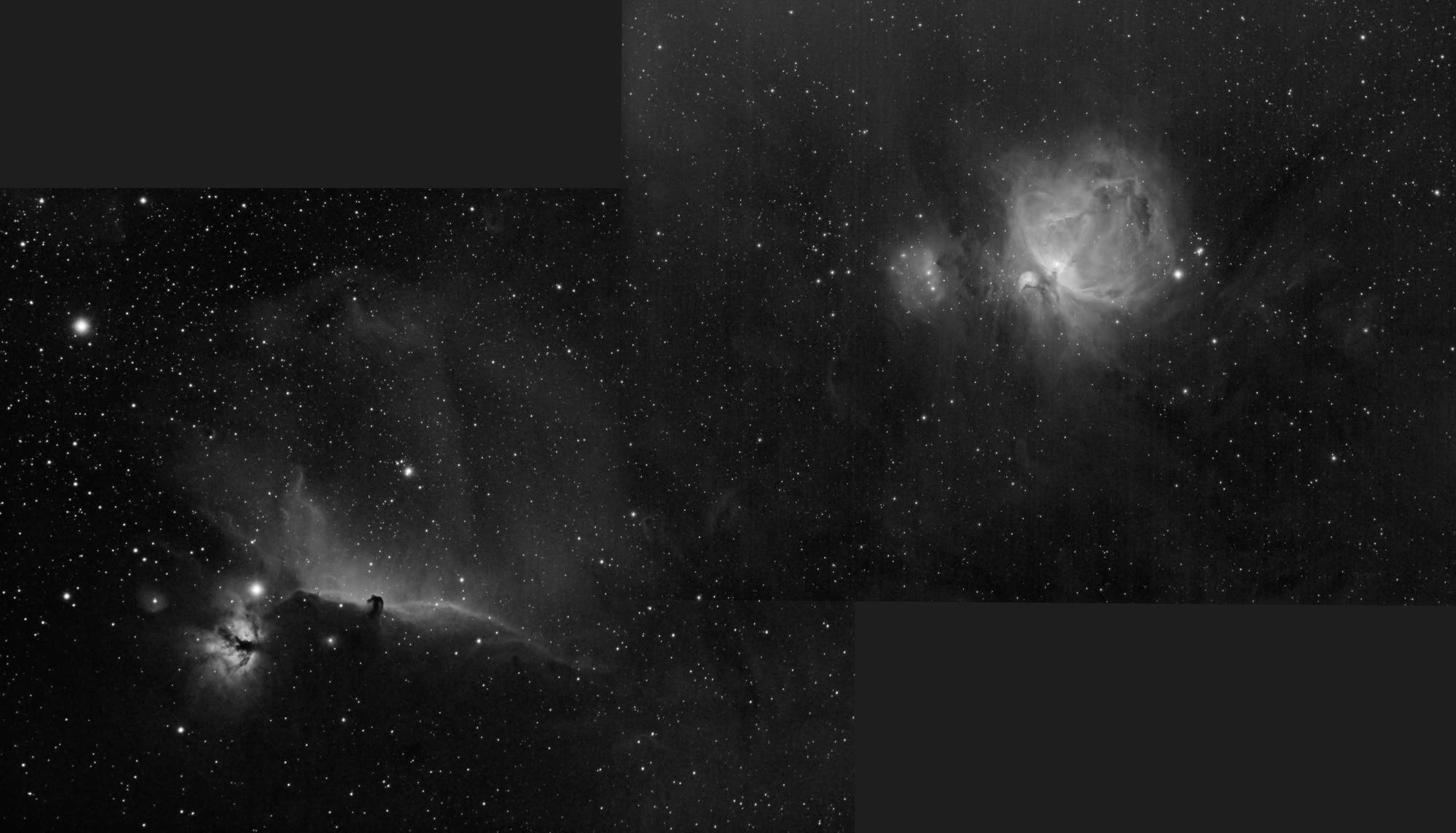 Gürtel und Schwert des Orion - IC 434 und M42