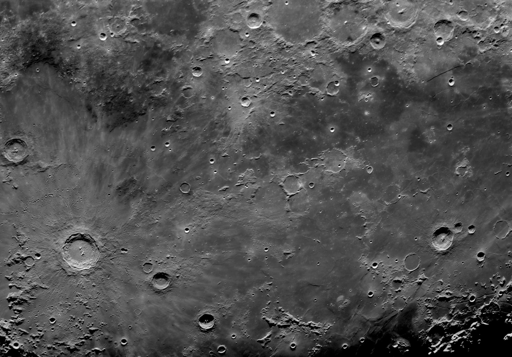 Mond um Fra Mauro am 5. Januar 2020