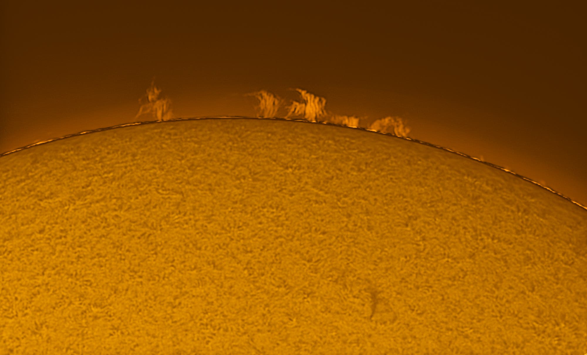 Sonnenprotuberanz am 12. September 2020