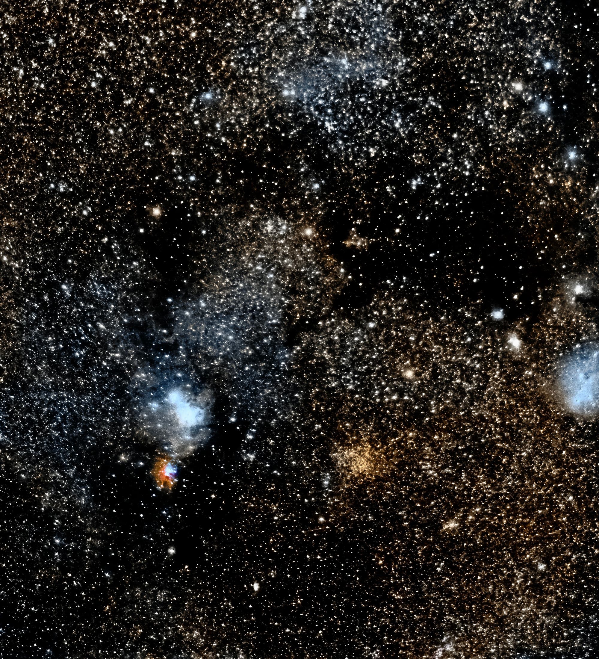 NGC 2264, Konus-Nebel, TR5 und IC 447