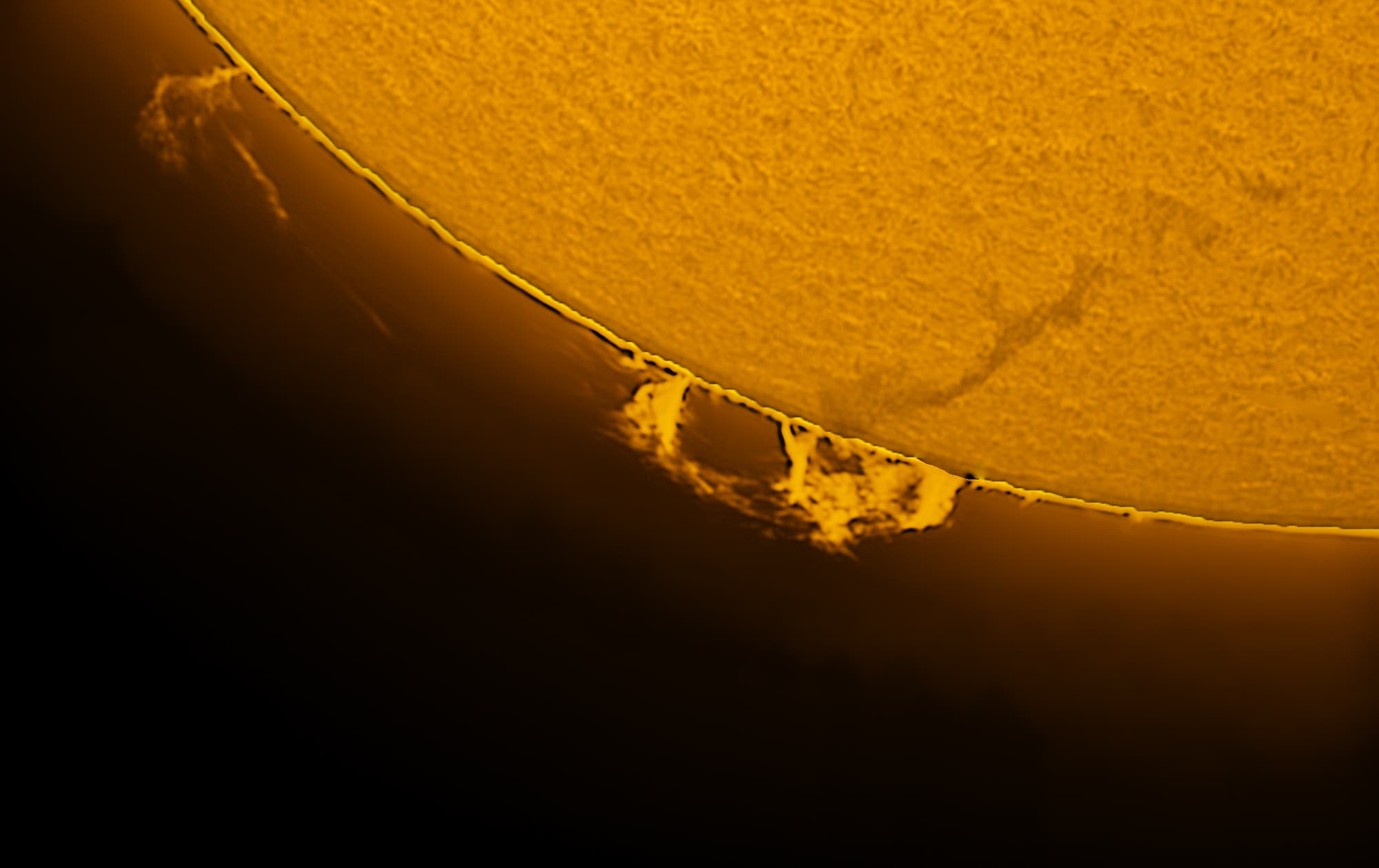 Sonnenprotuberanz am 21. April 2021