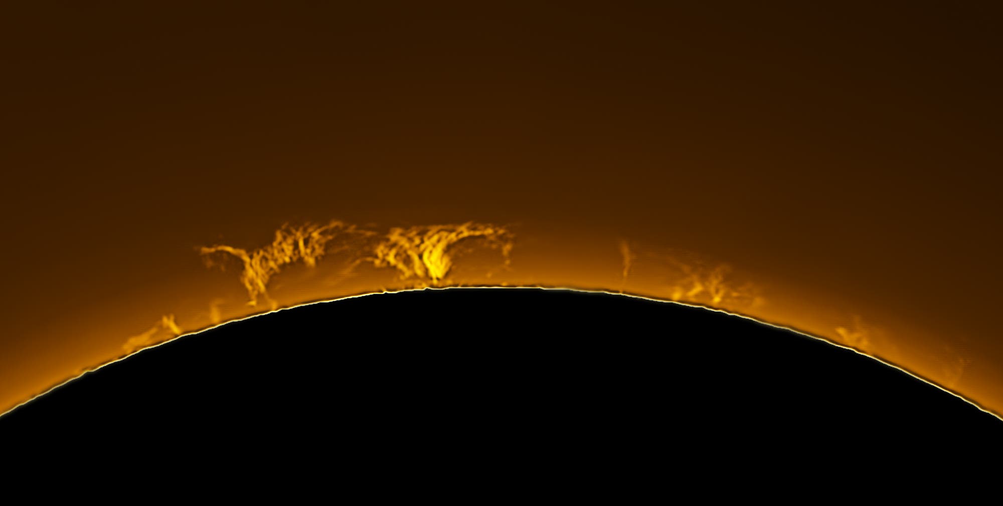 Sonnenprotuberanzen am 1. Juni 2021