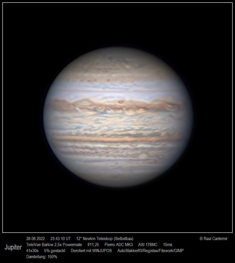 Jupiter mit GRF vom 29. August 2022
