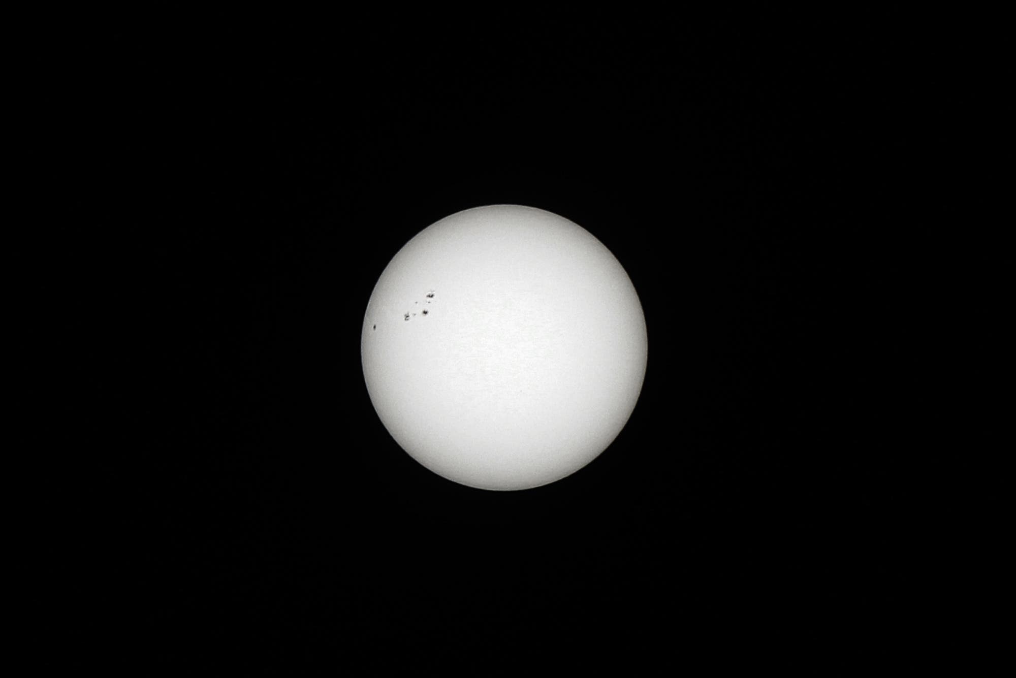Sonnenflecken am 20. April 2022