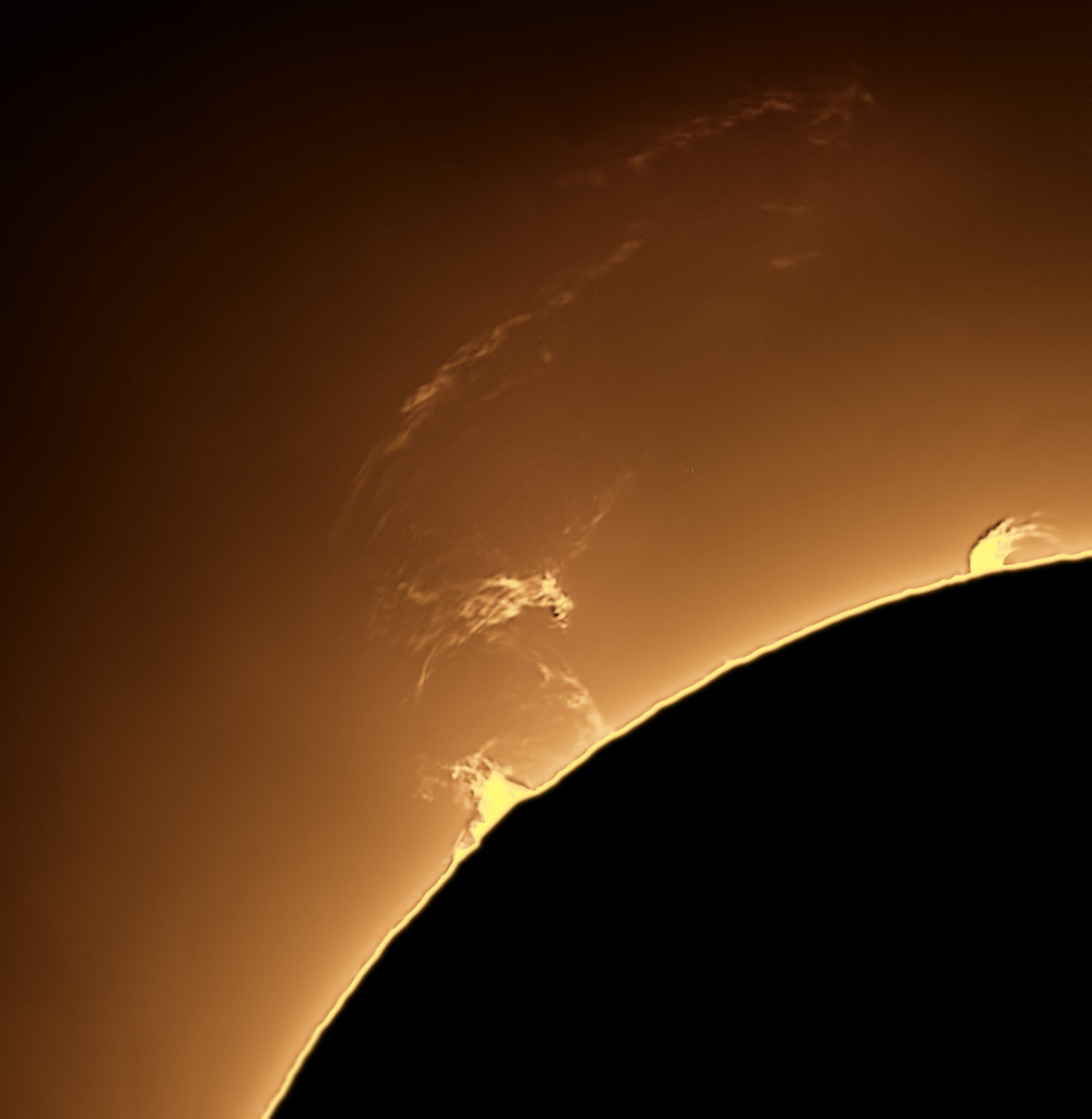 Sonnenprotuberanz am 18. Mai 2022