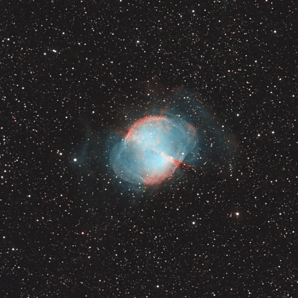 Messier 27 mit Tri-Band-Filter