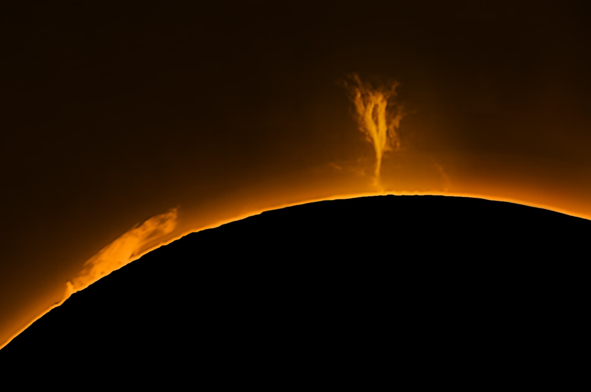 Sonnenprotuberanz am 26. Oktober 2022