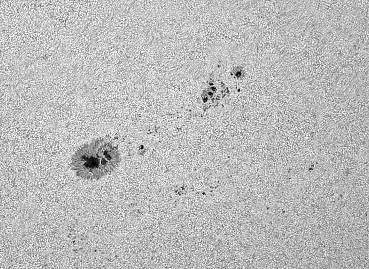 Sonnenfleckengruppe AR13335 am 19. Juni 2023 