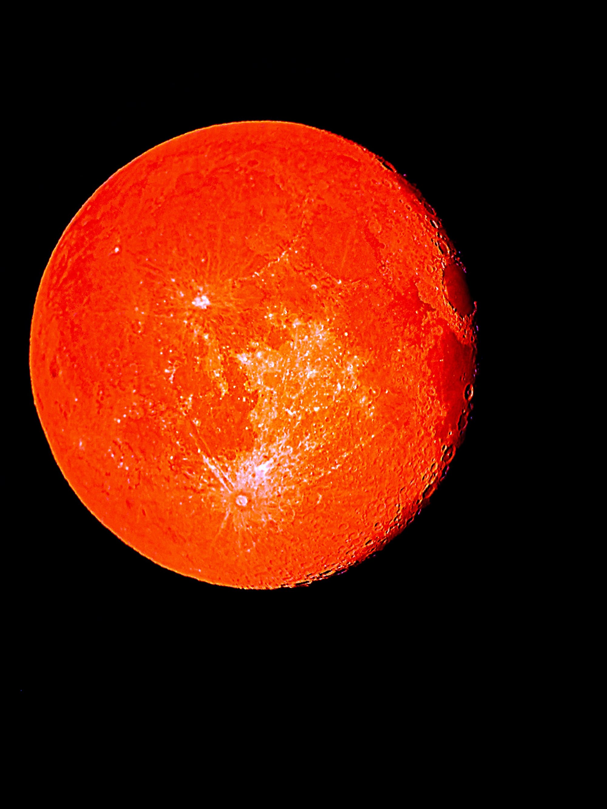 Mond mit Rotfilter