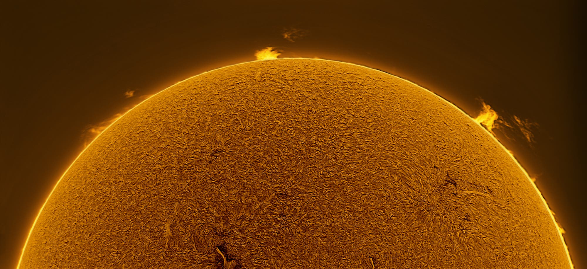 Sonnenprotuberanzen am 25. Juni 2023 um 07:07 UT