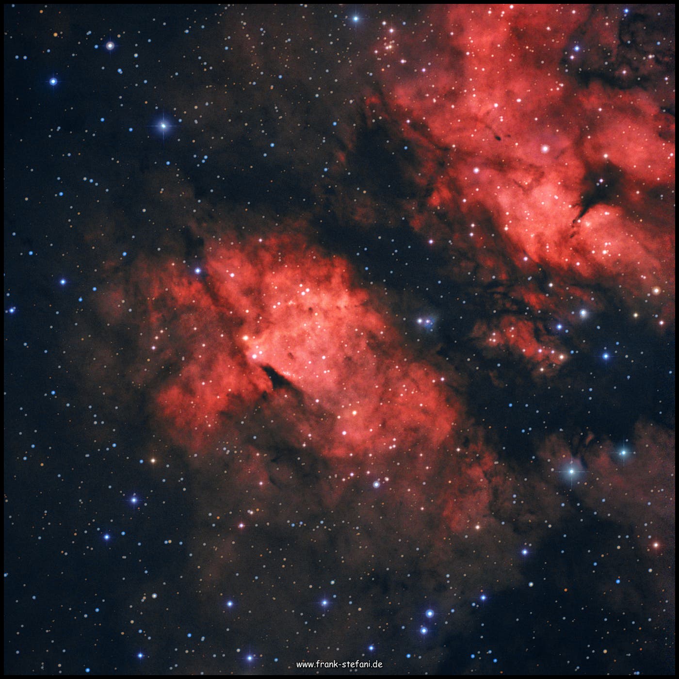 IC1318b + IC1318c (Cyg) - Schmetterlingsnebel