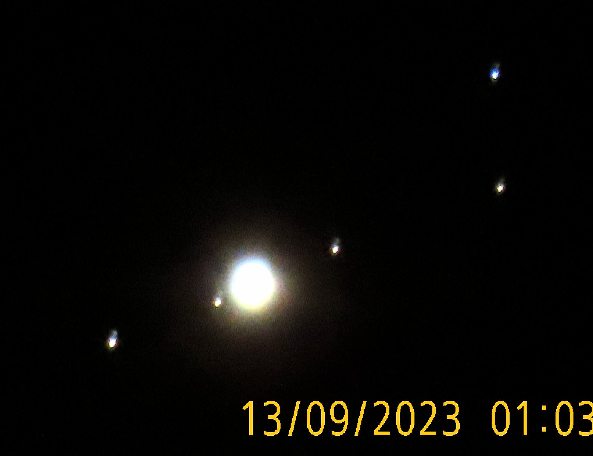Jupiter und seine vier Monde