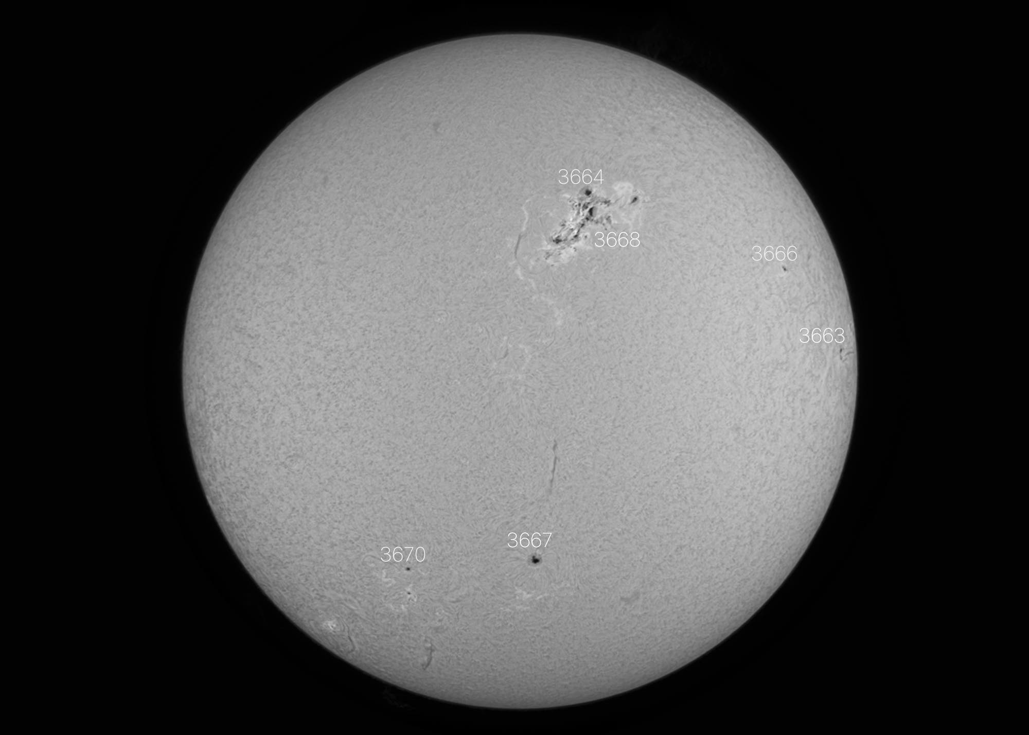 Gigantischer Sonnenfleck am 9. Mai 2024 (Teil 2)