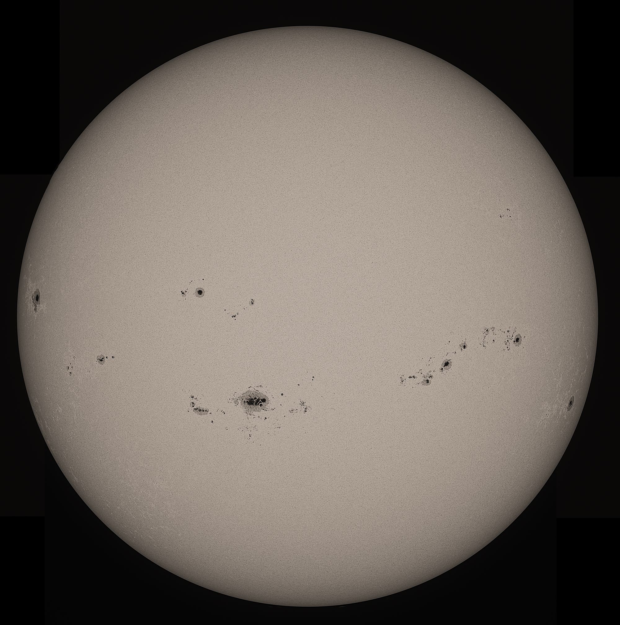 Sonne am Morgen des 9. August 2024 