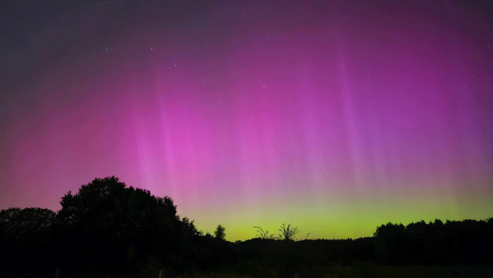 Polarlichter über Schleswig-Holstein