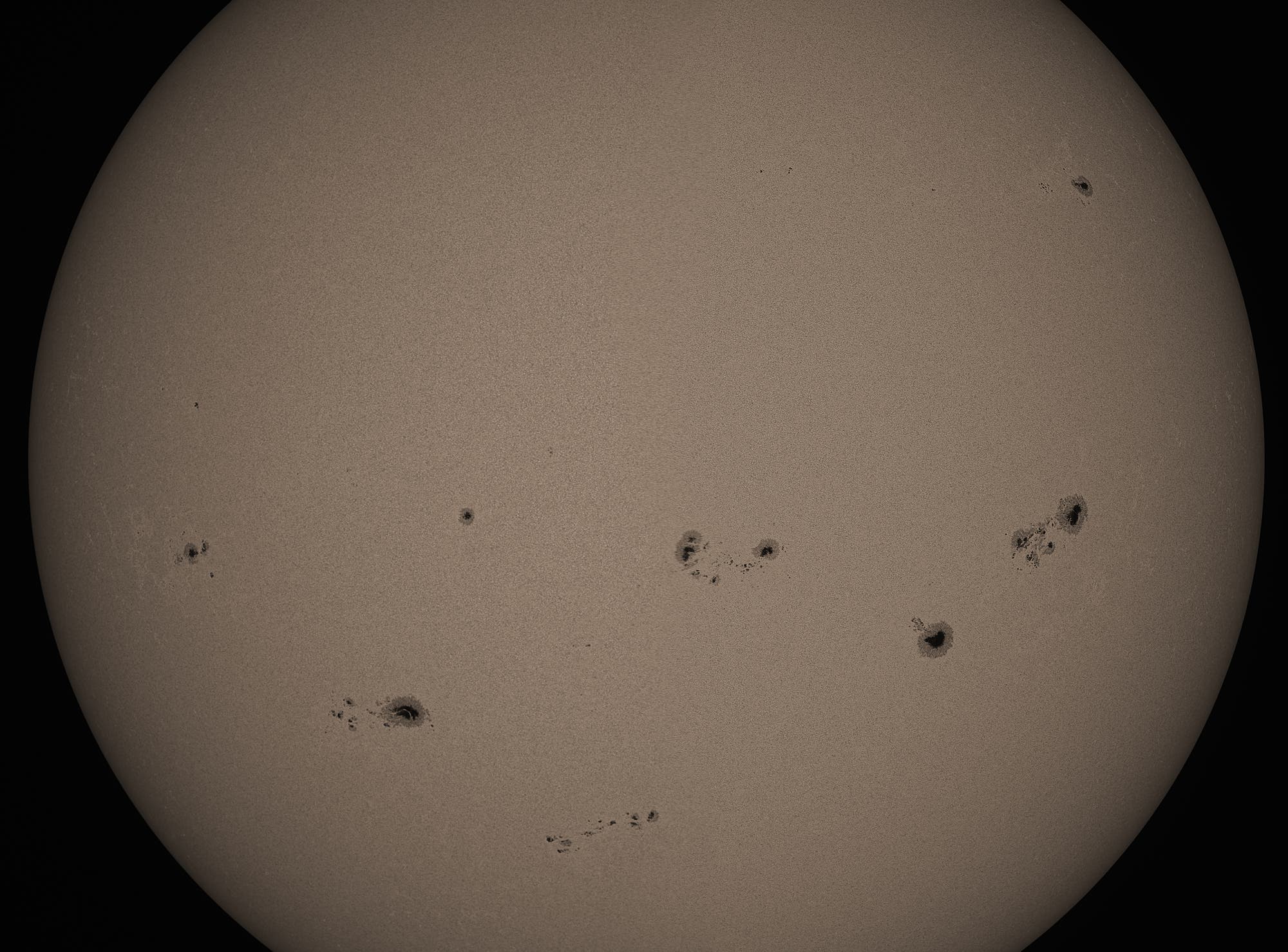 Manchas solares el 24 de agosto de 2024