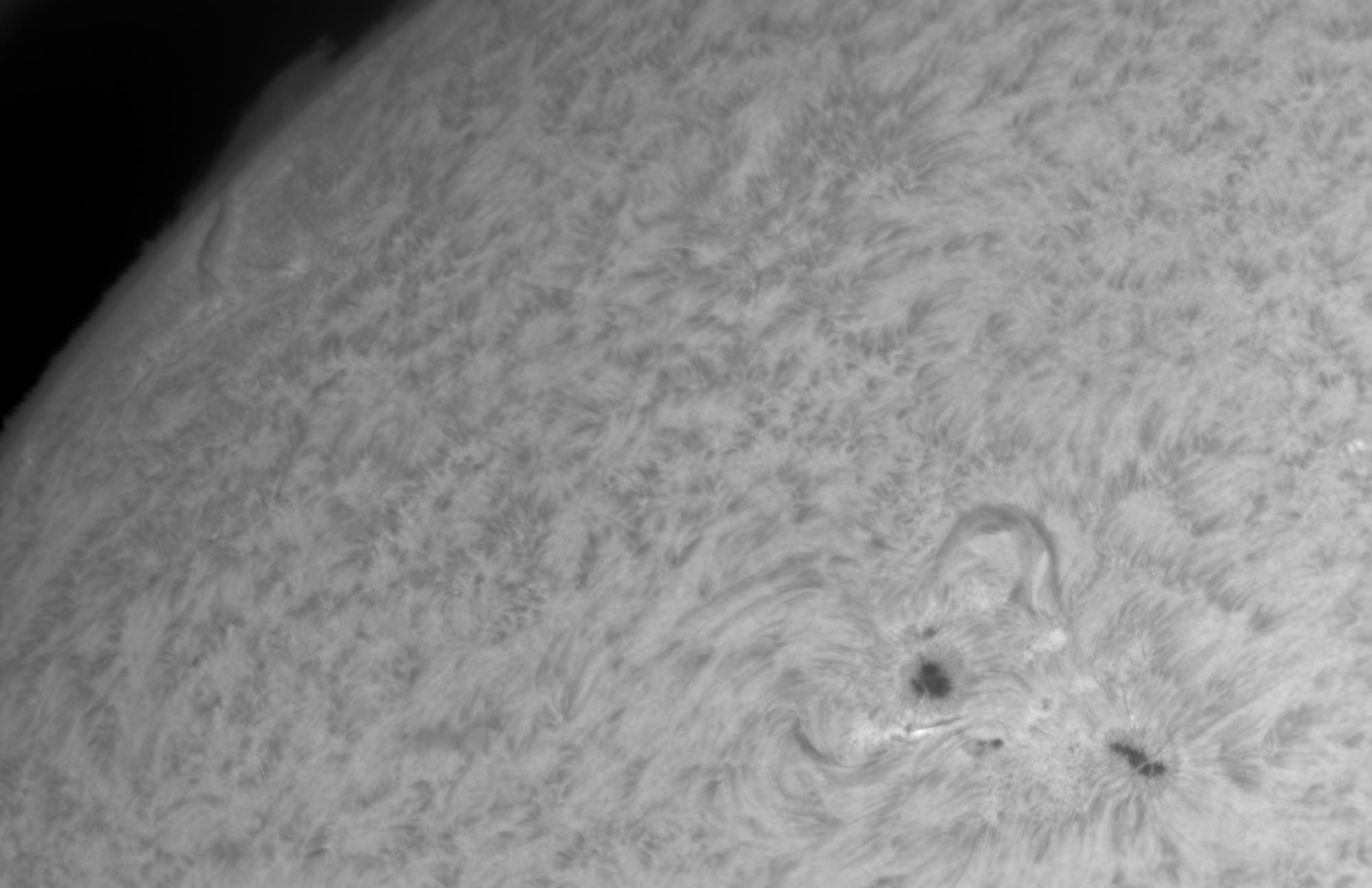 Ostersonne mit Protuberanzen