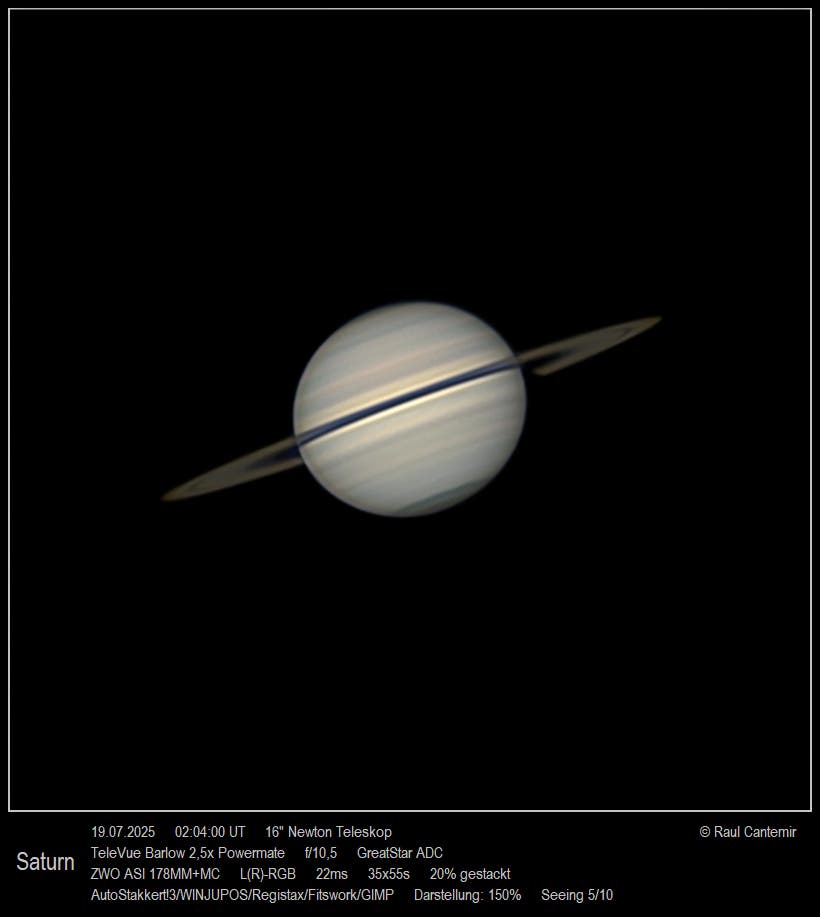 Saturn vom 19.07.2025