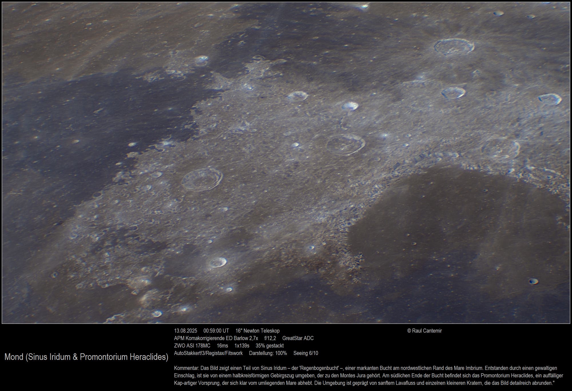 Mond (Sinus Iridum & Promontorium Heraclides)