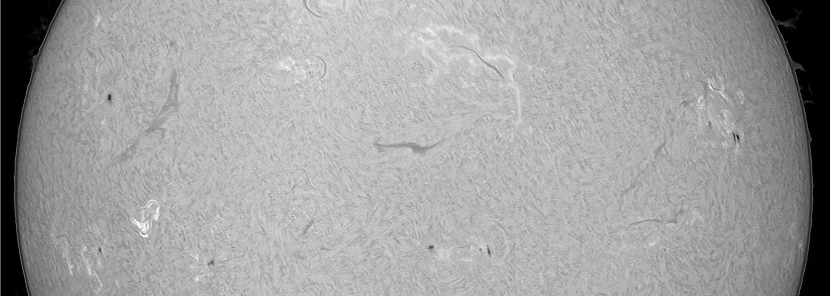 H-alpha-Sonne 26. April 2025 (Detail)