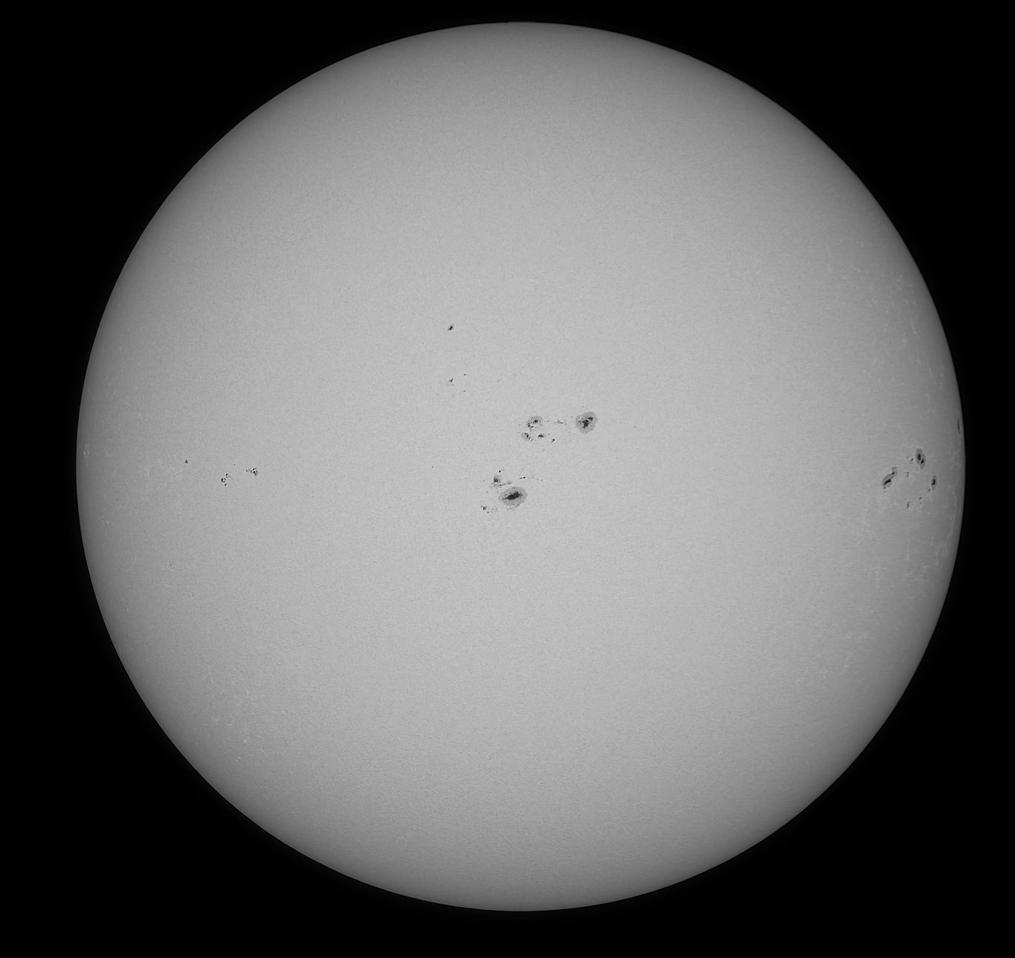 Sonne geht auch mit Spektiv 2. Oktober 2025