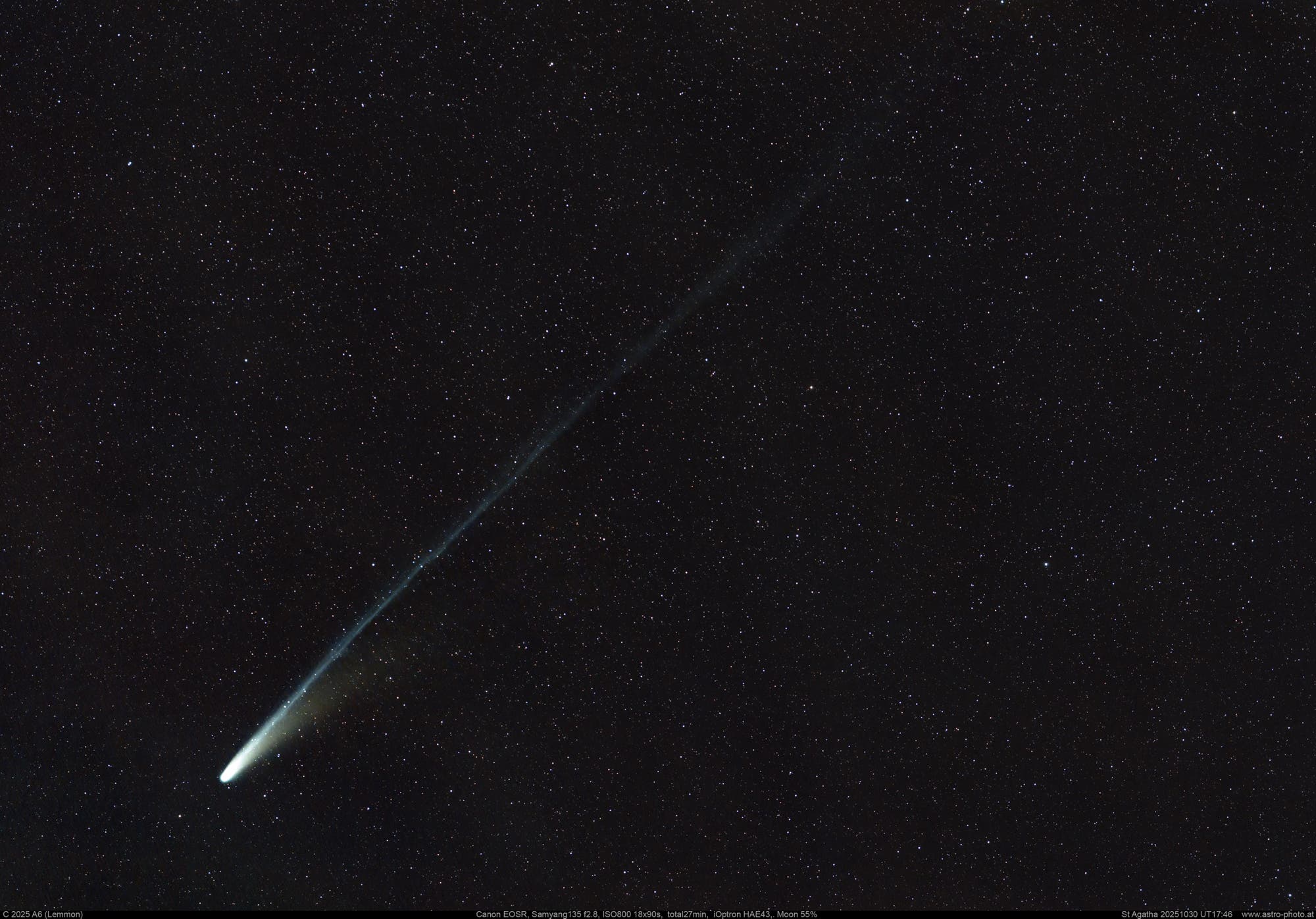 C/2025 A6 (Lemmon) bei 55% Mond