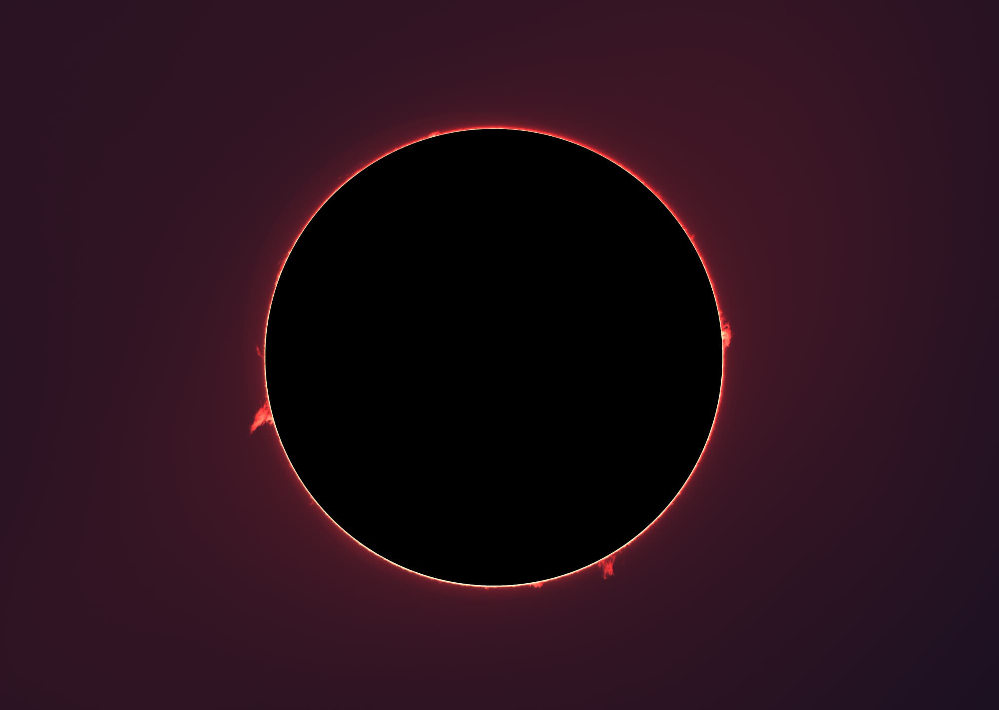 Sonne mit Protuberanzen am 2. Oktober 2025