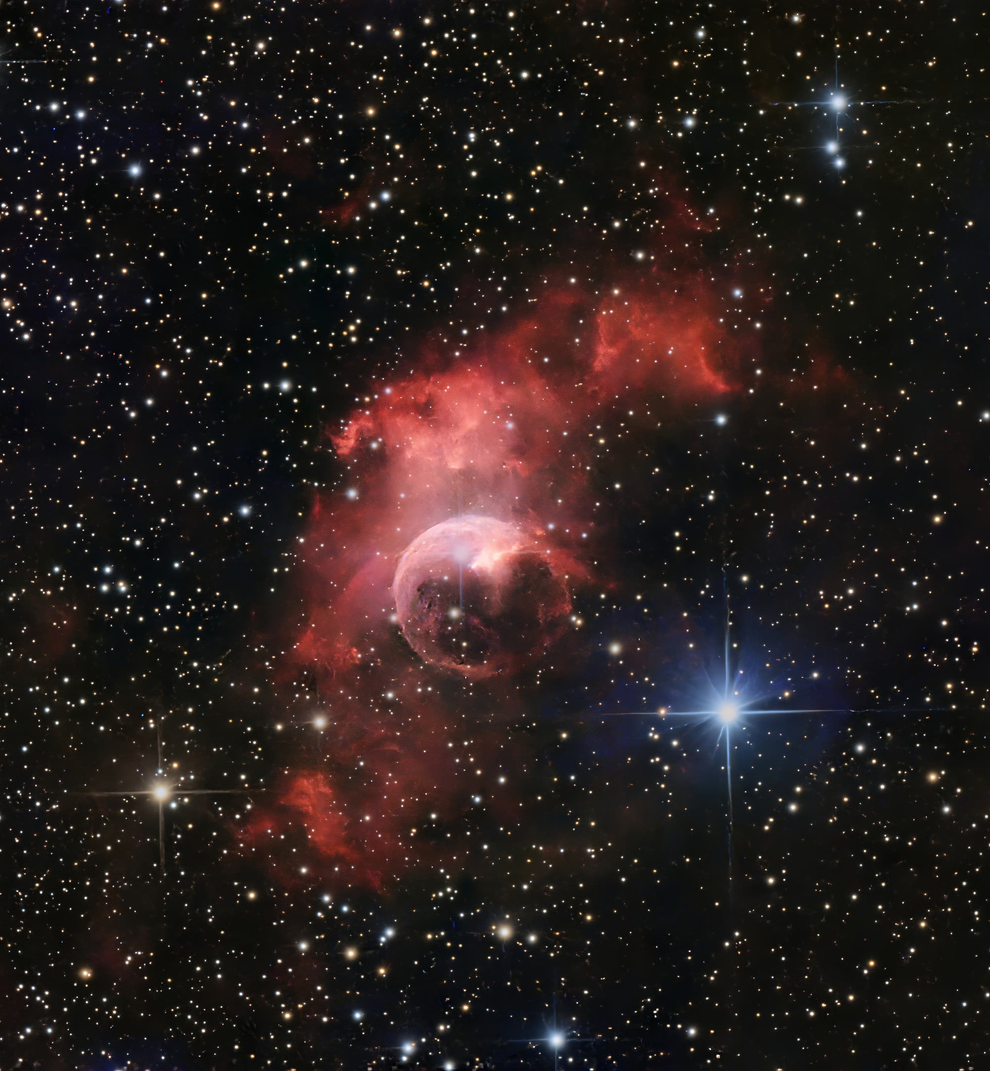 NGC 7635 Blasennebel Spektrum Der Wissenschaft ngc-7635-blasennebel-spektrum-der-wissenschaft