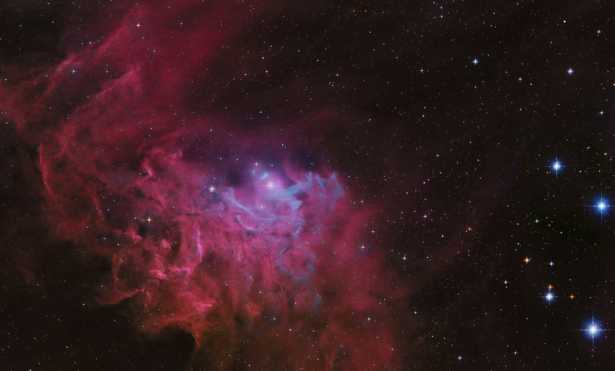 The Flaming Star Nebula IC 405 