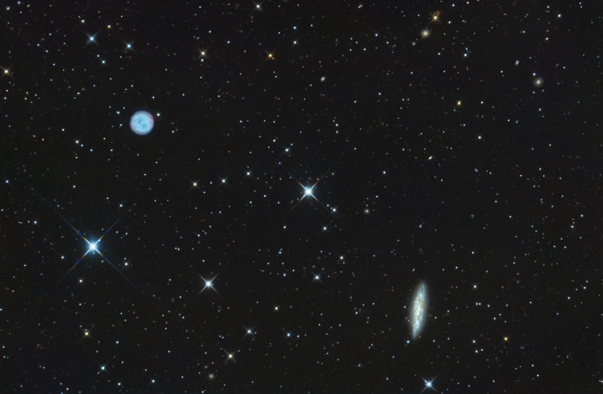 Messier 97 und Messier 108