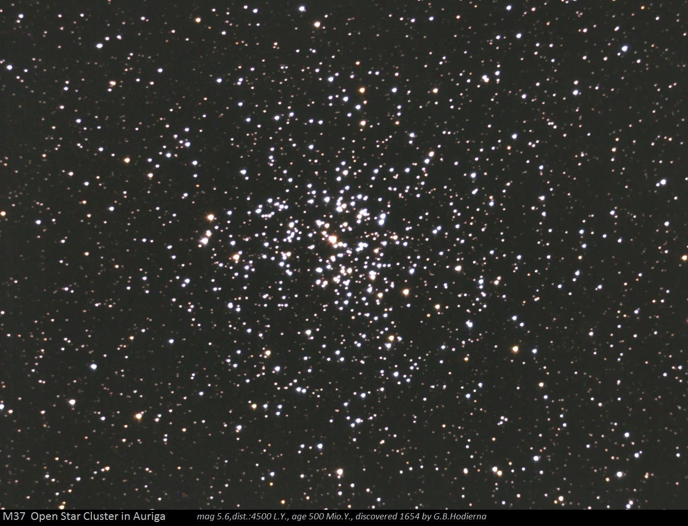 Messier 37 - offener Sternhaufen im Fuhrmann