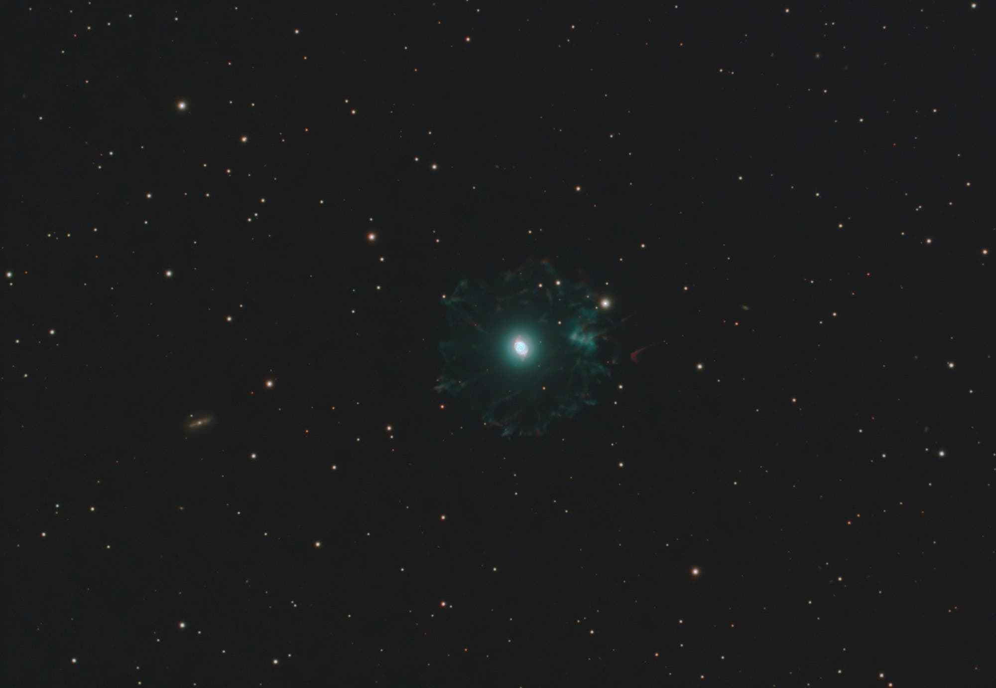 NGC 6543 (Katzenaugen-Nebel) mit Farbkamera