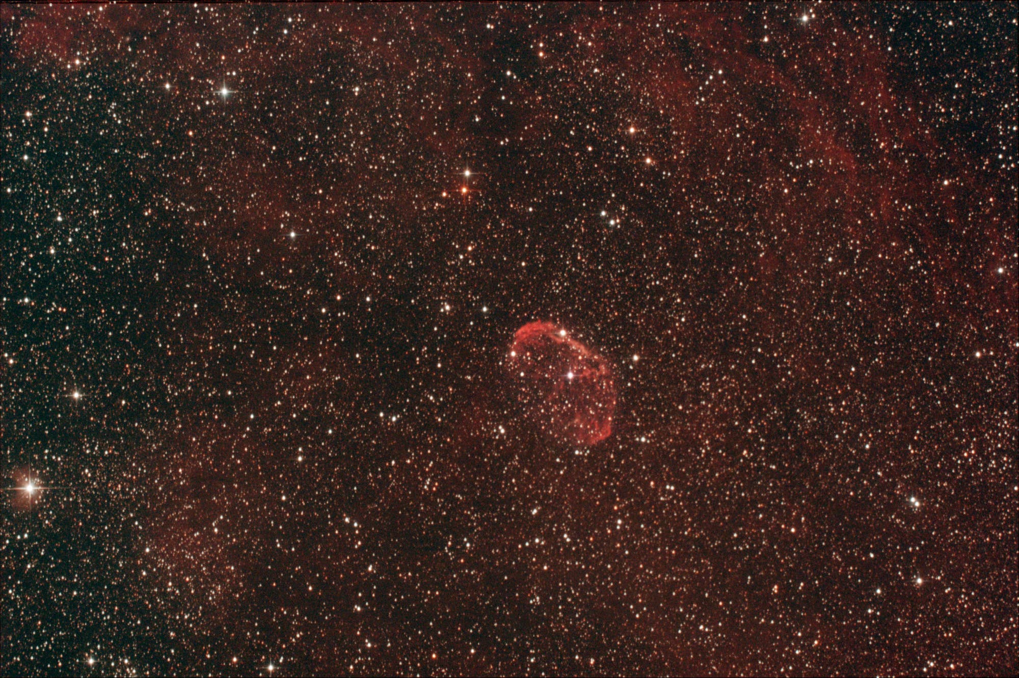 Crescentnebel NGC 6888 im Sternbild Schwan (Cygnus)