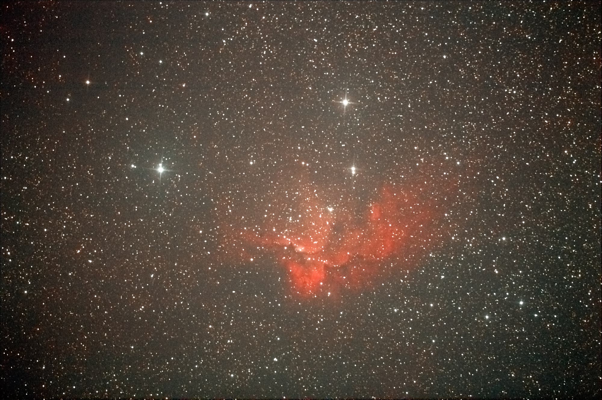 Hexennebel NGC 7380 im Sternbild Kepheus
