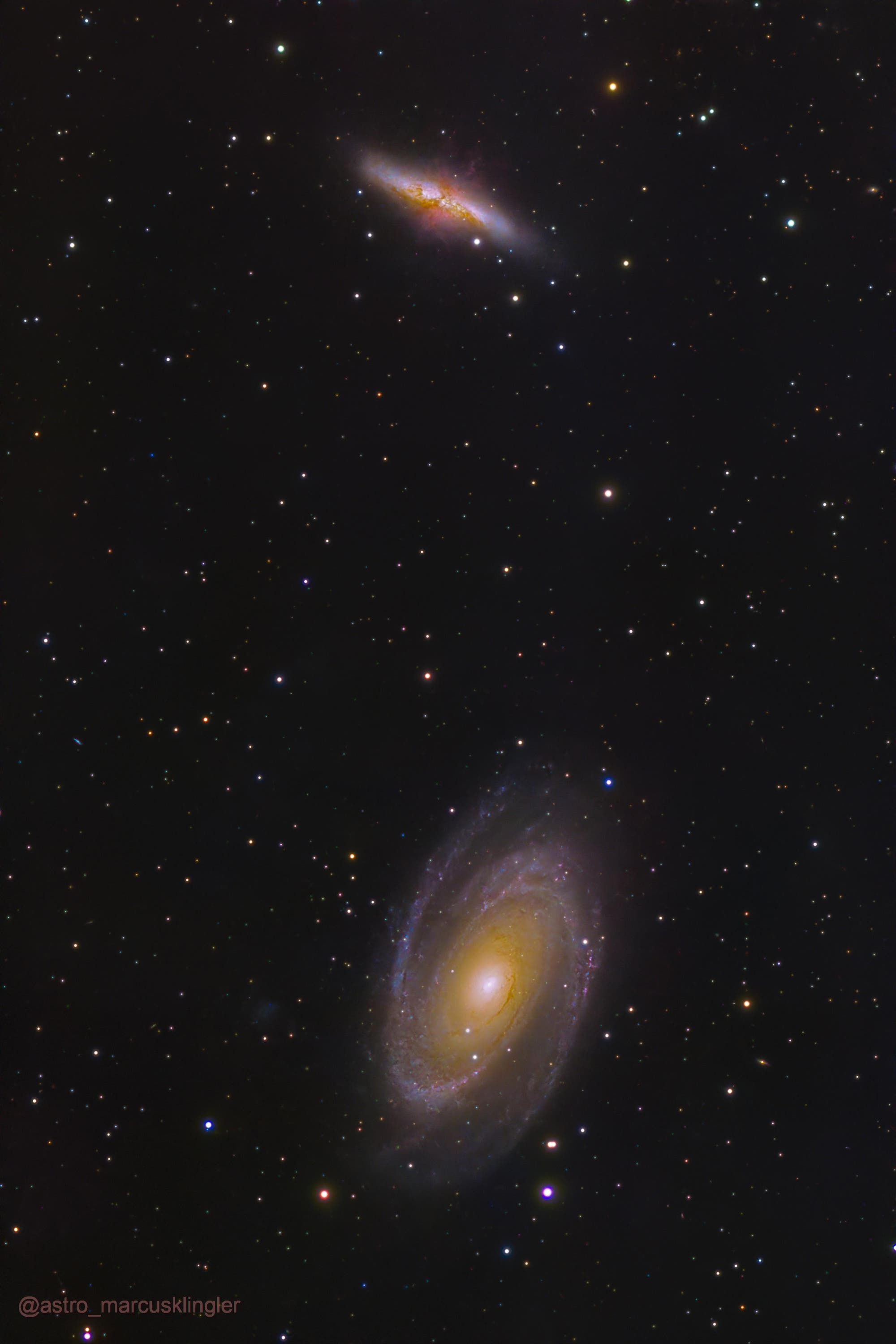 Die Galaxien Messier 81 und 82