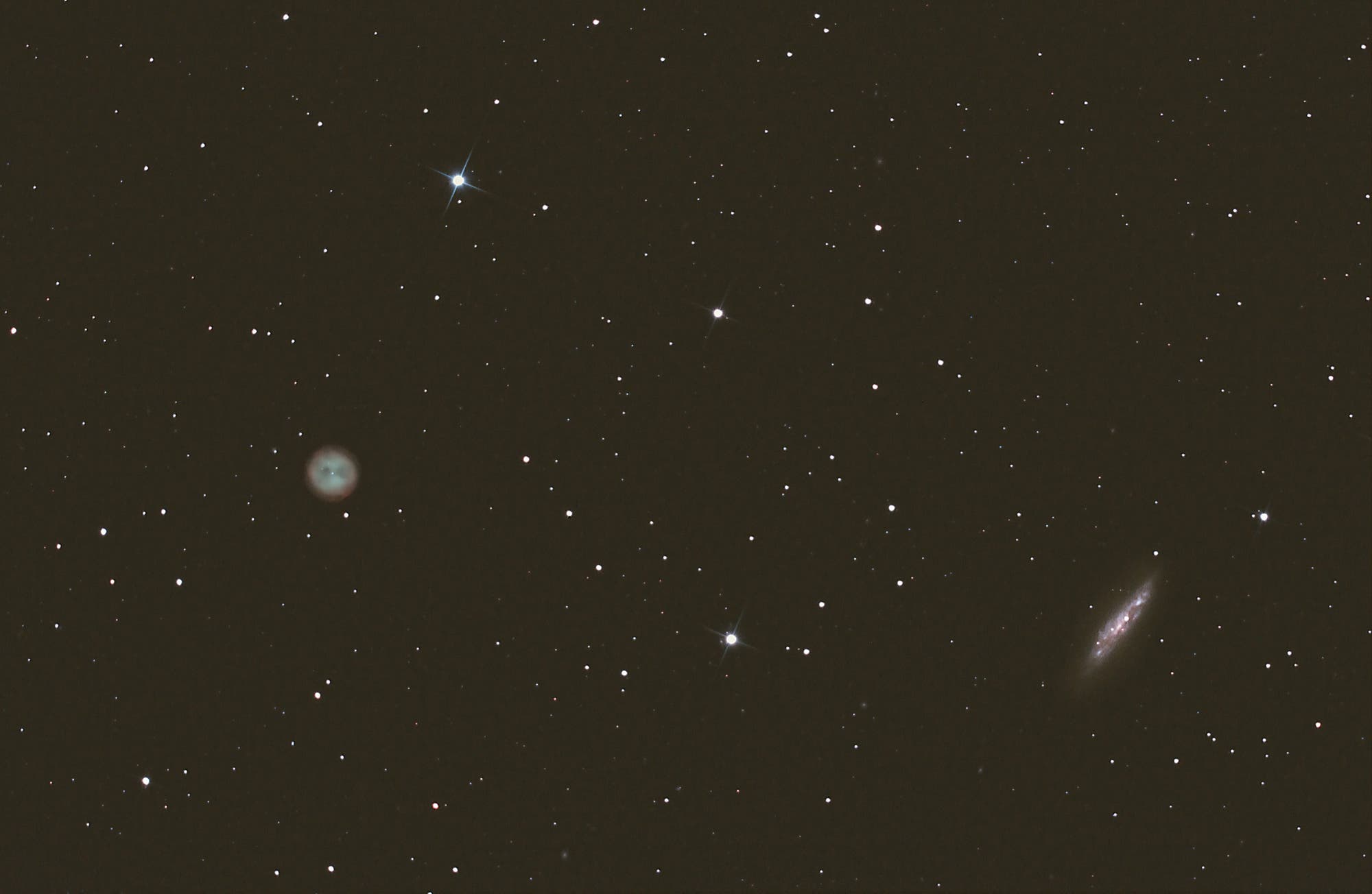 Eulennebel M 97 mit Galaxie M 108 in Ursa Major
