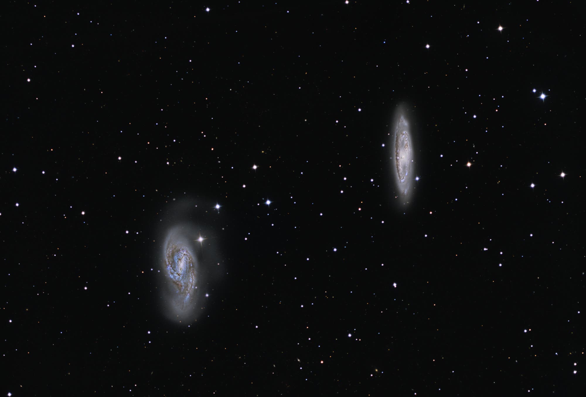 Messier 65, Messier 66– First Light Sternwarte Brentenriegel