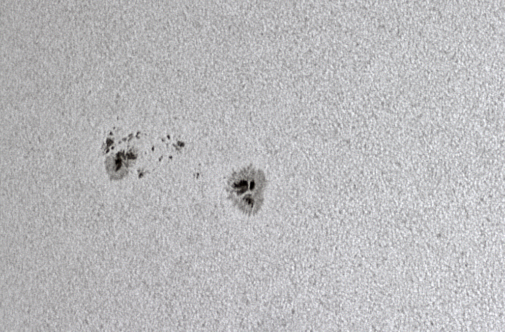 Aktueller Blick auf den Sonnenfleck 2699 am 8. Februar 2018