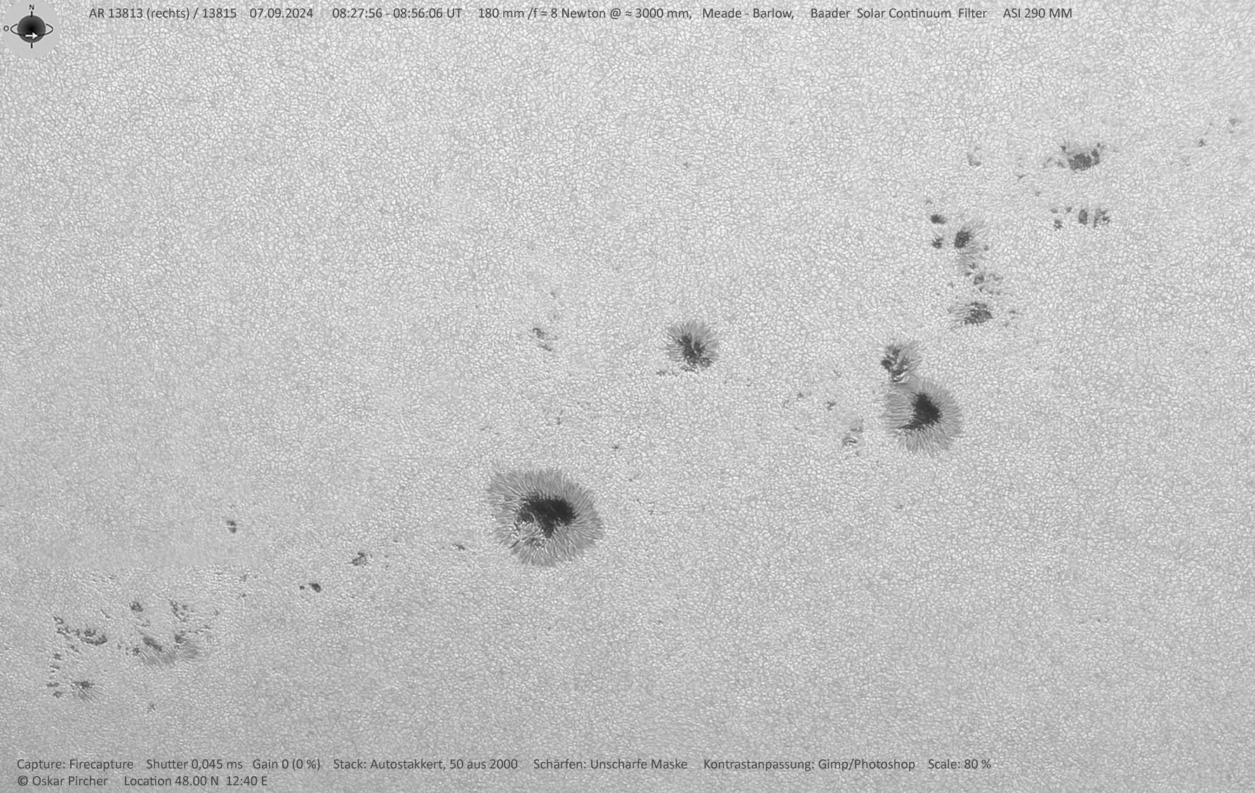 AR 13813 und 13815 am 7. September 2024