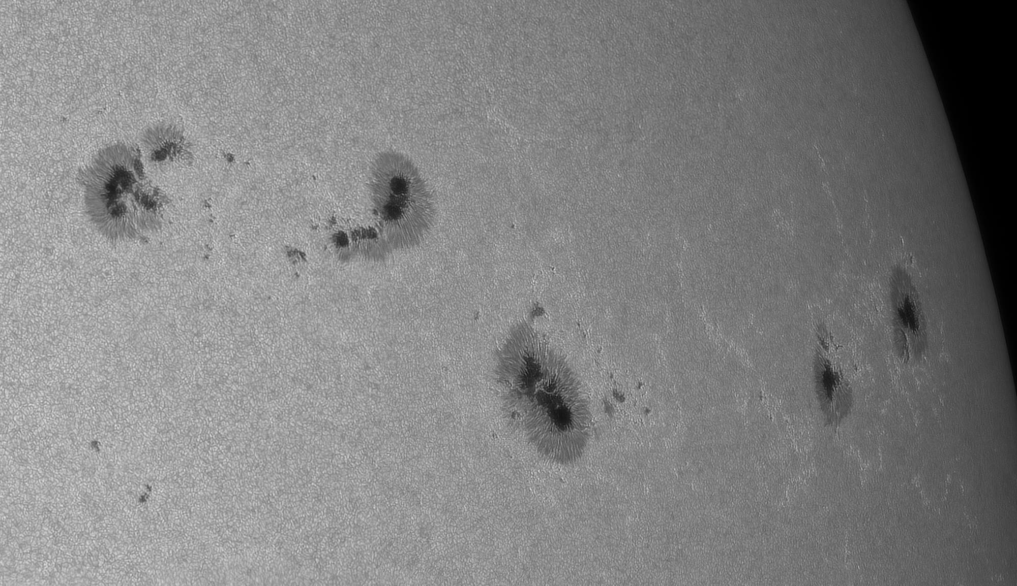 Vier aktive Regionen vom 19. Juli 2025