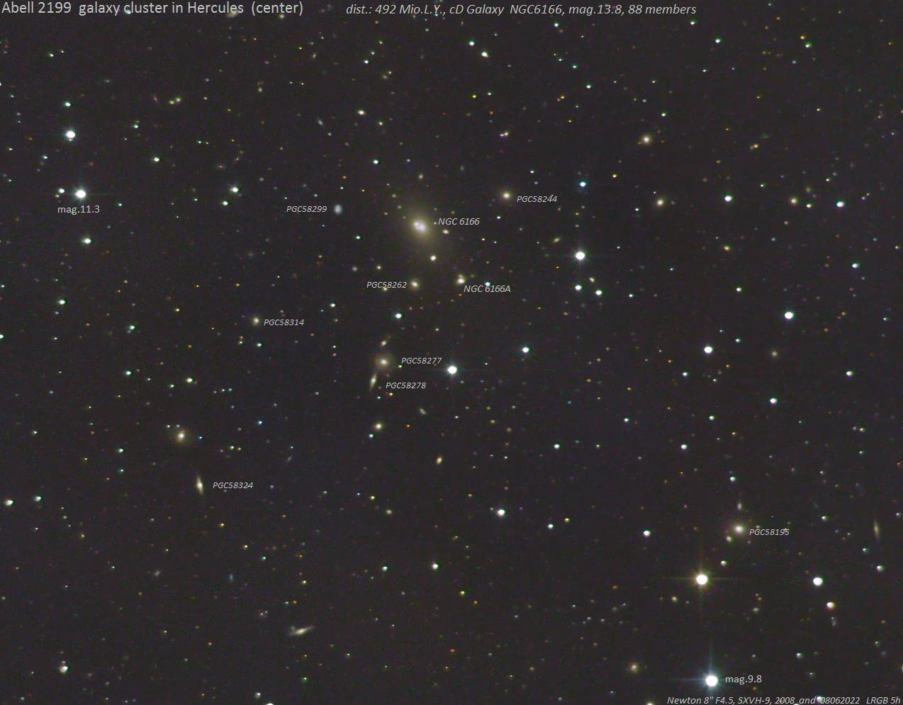 Abell 2199 - Galaxienhaufen im Sternbild Herkules